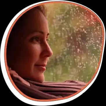 Woman who is hopeful about her mental health