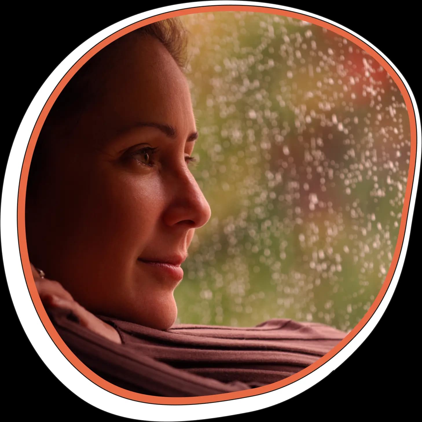 Woman who is hopeful about her mental health